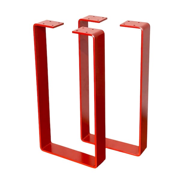Patas de acero para muebles: juego de 2 bases de acero para bancos, mesas de centro, consolas, soportes de TV, cajones o taquillas.