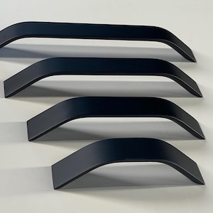 Powder Coated Metal Wardrobe and Door Handles - Kitchen Cabinet Handles - Modern Knobs & Pulls - Steel Cabinet Handles - IKEA Compatible