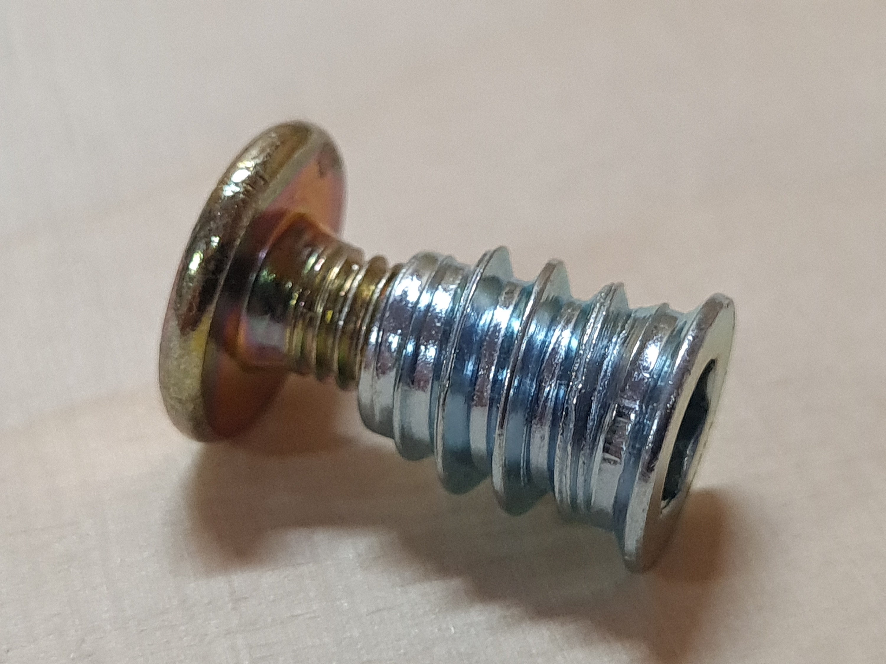 Set of 8 Pcs. Threaded Wood Inserts and Furniture Bolt Hardware Packs ...