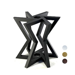 Powder Coated Round Table Base – Custom Metal Dining or Desk Legs – Handmade Industrial Modern Farmhouse Table Frame