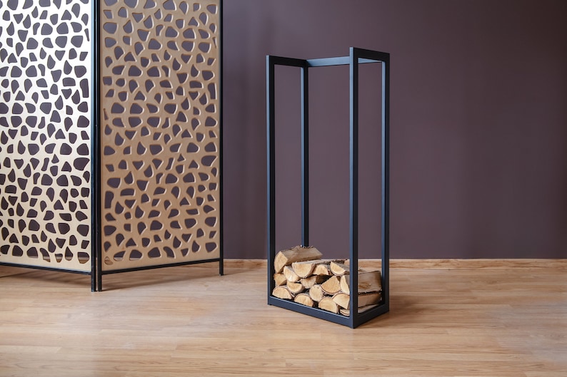 STEEL FIREWOOD RACK Steel Firewood Holder Etsy