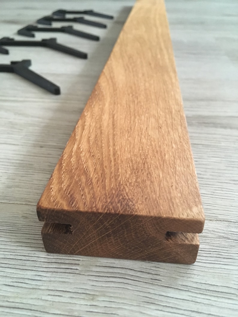 Wooden COAT & HAT Rack Wooden Rack With Removable Hooks Etsy