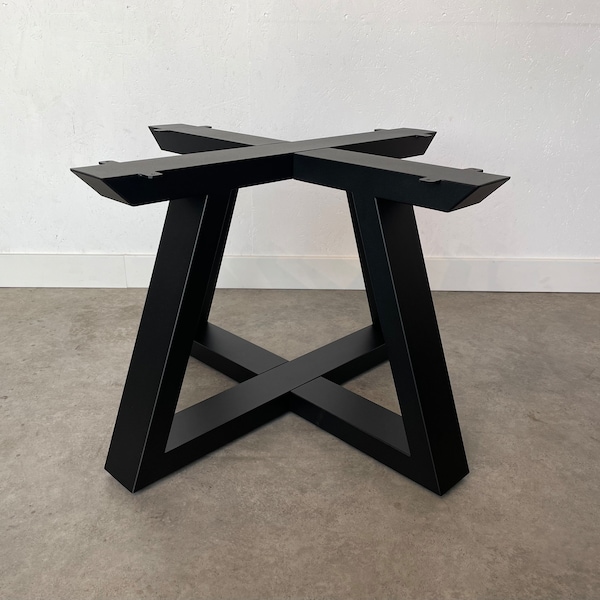 COFFEE Tischbasis für runde und eckige Tischplatte, Tischbasis im Industriestil, Tischbasis im minimalistischen Stil, Tischbasis aus Stahl / rund und quadratisch