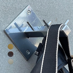 Perchero de pared para vestíbulo: perchero metálico para abrigos y sombreros, organizador de acero con recubrimiento en polvo, ideal para la entrada.