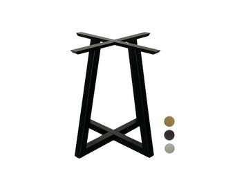 Base per tavolo da pranzo in acciaio industriale - Gambe per tavolo da fattoria verniciate a polvere