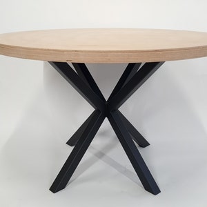 Spider Steel Table Base | Modern Industrial Dining Table Legs | Metal Table Frame for Restaurant, Café & Home | Durable Powder Coated Base