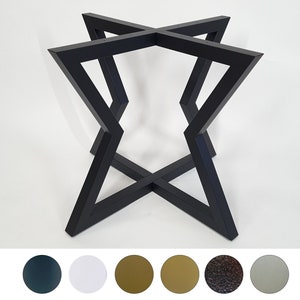 Dining table base for glass top, round powder coated table legs metal, dining table legs steel, table base round for glass,wood,stone/ 80 cm