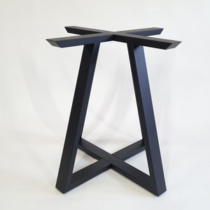 Steel table base for ROUND and SQUARE table top, Metal table base, Industrial style table base, Dining table, Kitchen table/ Diagonal 70 cm