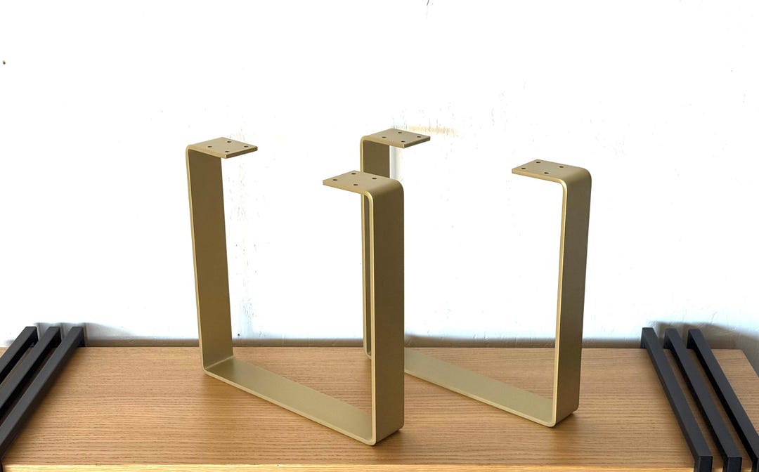 DIY Metal Table Legs Set of 2, Powder-coated Steel Base for Benches ...