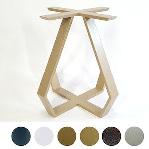 Round dinning table base, farmhouse steel table base, square metal table legs for sale, powder coated table legs base for glass top/ W 70 cm