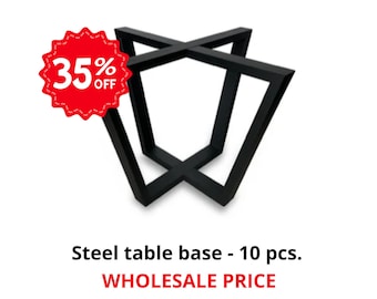 Base tavolo in acciaio - 10 PZ. /Diagonale superiore 100 cm