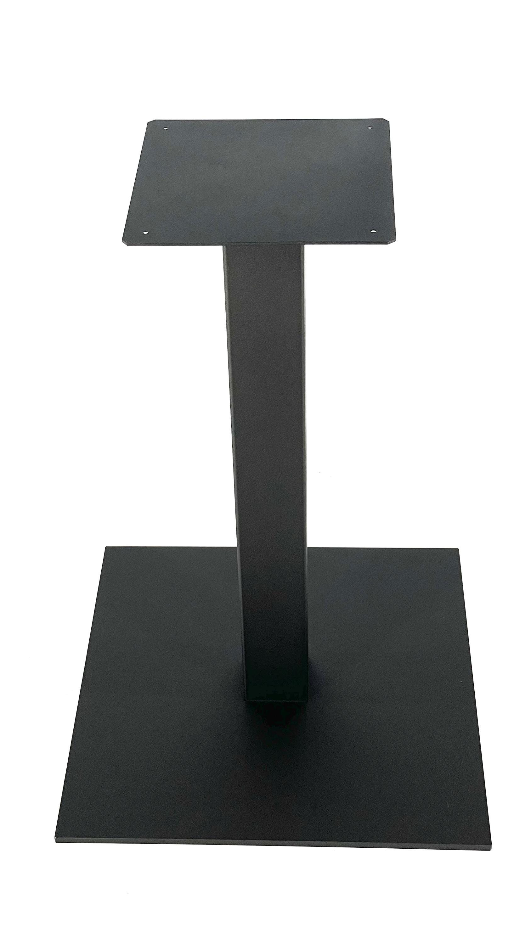 Square Bistro Table Base - Black Metal Pedestal Dining Stand - Etsy