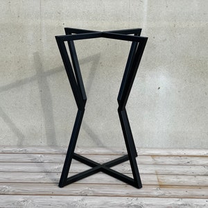 STAAFHOOGTE TAFEL onderstel voor rond en vierkant tafelblad, tafelonderstel in industriële stijl, stalen tafelonderstel, eettafelonderstel, keukentafelonderstel
