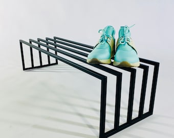 Ultra modern industrial style STEEL SHOE RACK