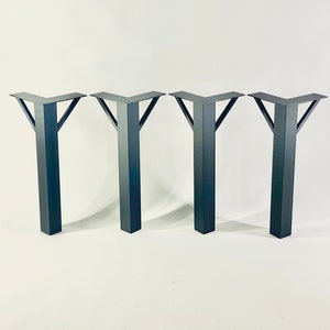 EXCLUSIVE SET of 4 dining table legs,Industrial style table legs,Steel metal table legs,Dining table legs,Kitchen table legs