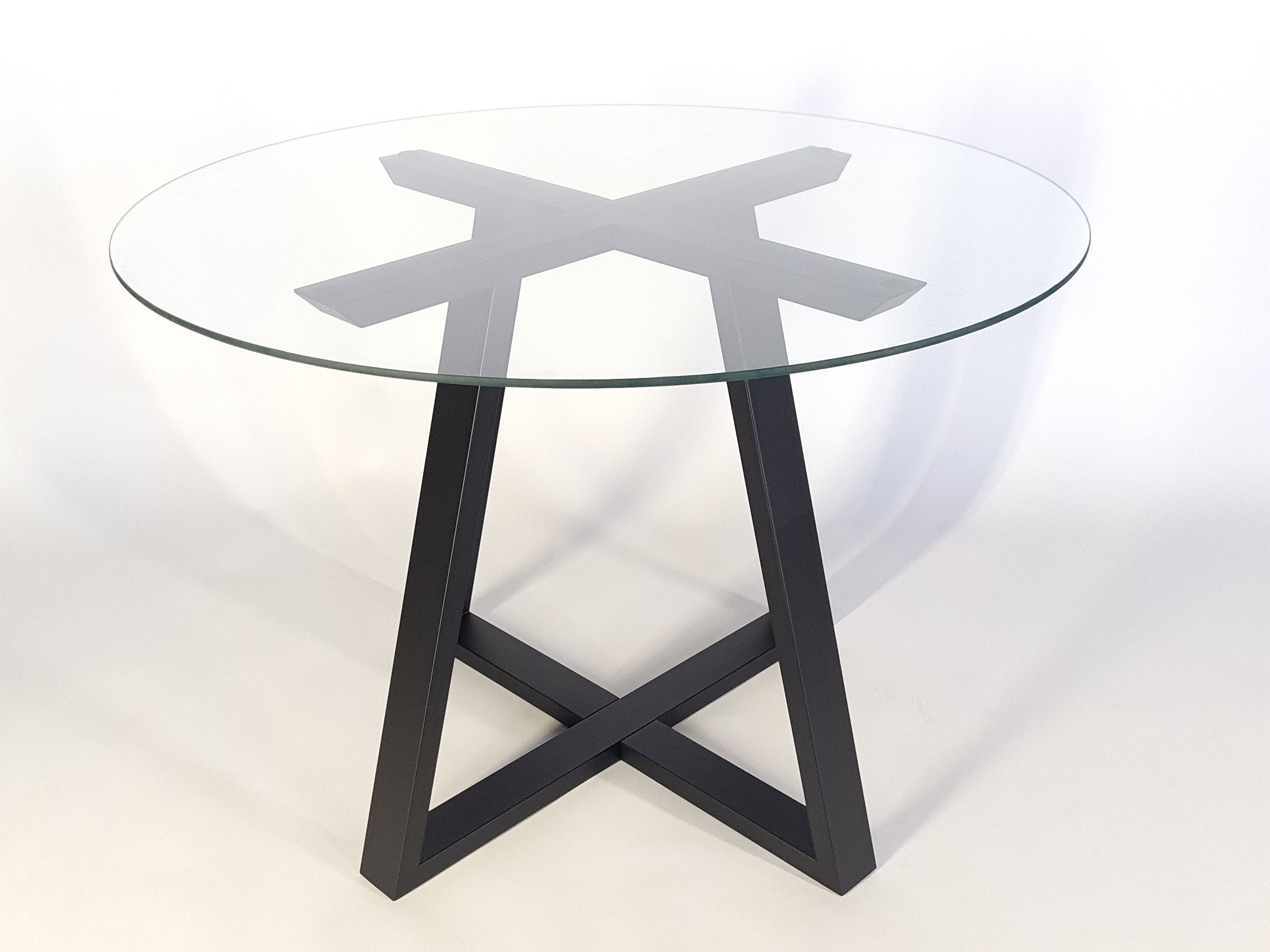 Round Metal Table Legs for Sale Steel Table Base Farmhouse Round Dinning Table Powder Coated Table Legs Base for Glass Top Diagonal 80 Cm Etsy