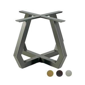 Robuster Esstisch für große Tischplatte - Metalltischbeine für runden oder quadratischen Tisch -Moderne rustikale industrielle Basis -Handmade Urban