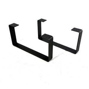 Set of 2 Metal Table Legs – Steel Bench, Console, TV Stand & Sideboard Base, Industrial Coffee Table Frame, Powder Coated Furniture Legs