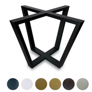 Metal table base for round or square top, steel table legs modern, dining table frame for sale, iron table legs/Top diagonal 100 cm = 39.37"
