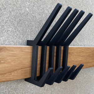 Sliding hooks bathroom rack, modern coat rack, rustic wooden hat rack for wall mounted farmhouse mudroom furniture heavy duty metal