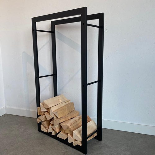 STEEL FIREWOOD RACK Steel Firewood Holder Etsy