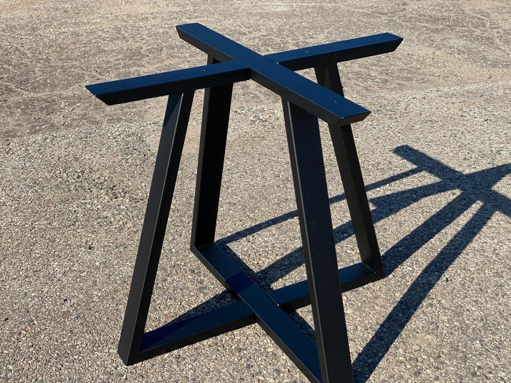 Dining table leg for ROUND table top Industrial style table Etsy