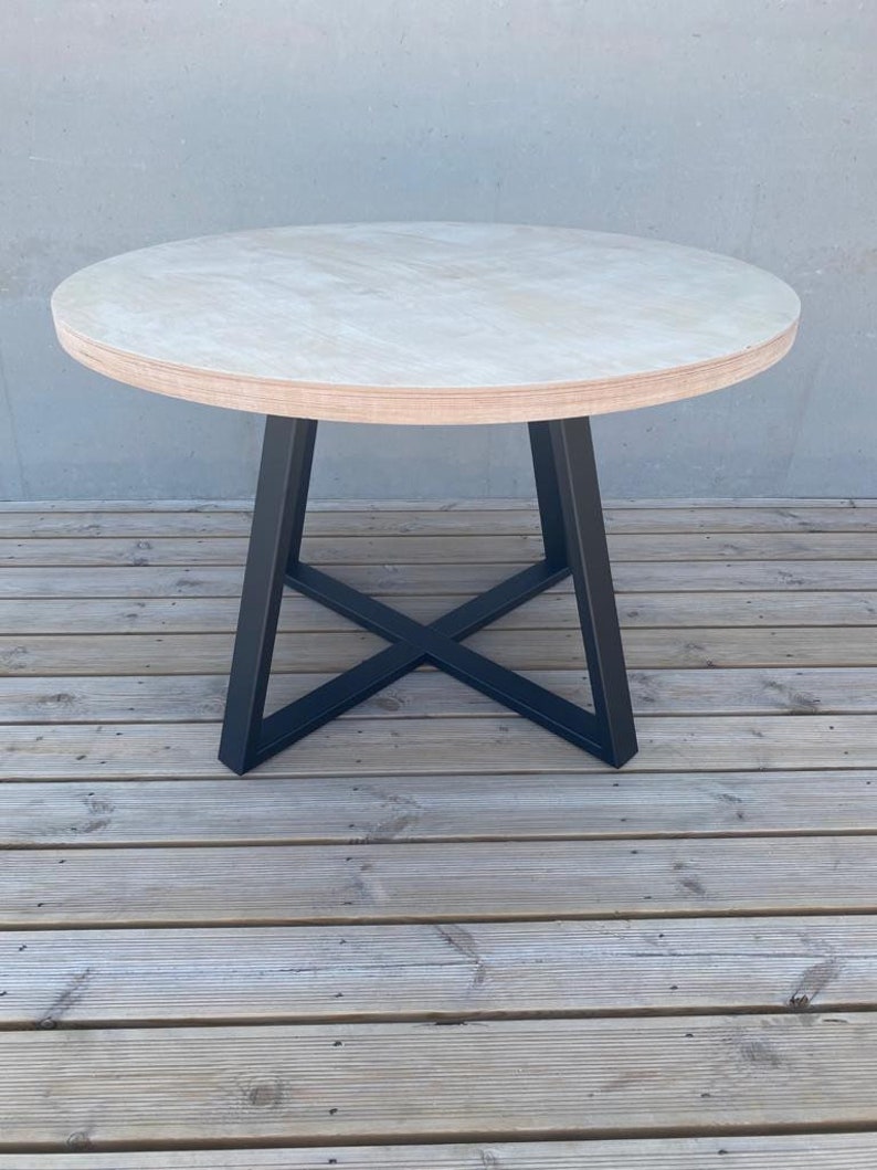 Dining Table Leg for ROUND EXTRA LARGE Table Top Industrial Etsy UK