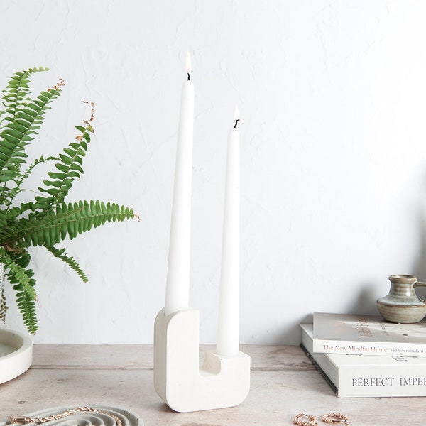 Concrete Candle Stick Holder, available in multiple colours and perfect for a wide range of candlesticks