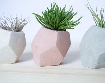 Geometric Concrete Plant Pot || Indoor Succulent Planter || Cactus Planter || Minimal Plant Pot
