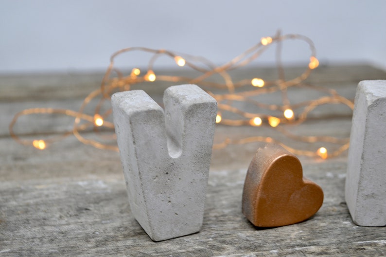 Custom Concrete Initial Gift Set Black Friday Sale BFF Etsy