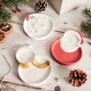 Christmas Dish, Santa Dish, Christmas Pudding Dish, great for the festive season Set of all 3
