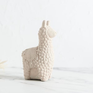 3d Concrete Llama, llama gift, gift for llama lover, llama sculpture, shelf decor, housewarming gift