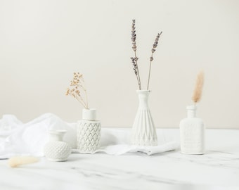 Mini jarrones de hormigón: Set de regalos de boda, decoración elegante para el hogar