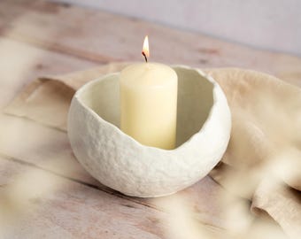 Abstract Style Concrete Bowl