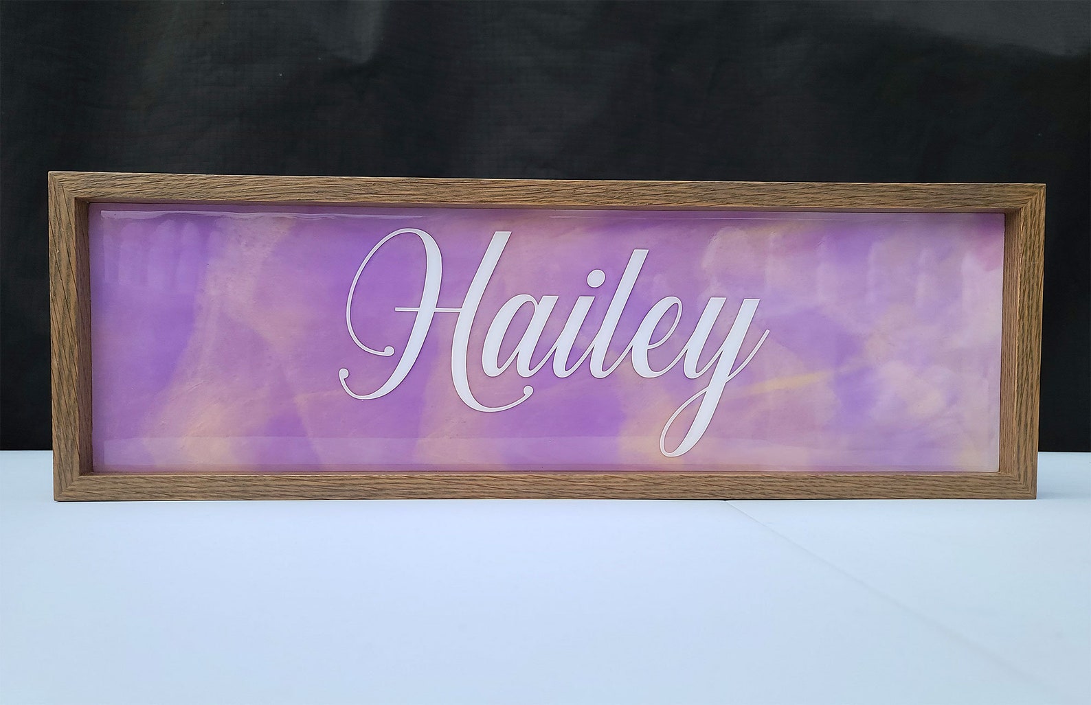 Personalized Epoxy Resin Art Name Sign Etsy