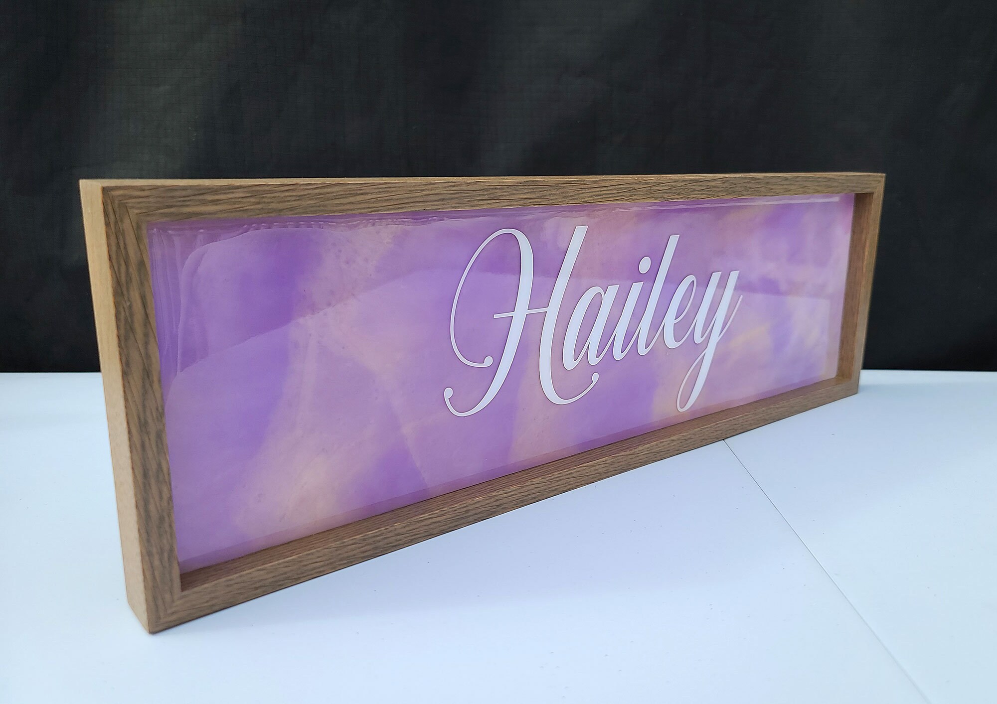 Personalized Epoxy Resin Art Name Sign Etsy