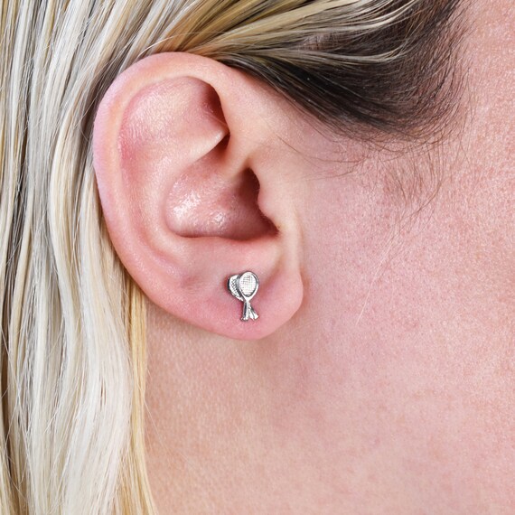 Tennis Racket Earrings Stainless Steel - Etsy