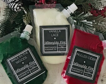 Squeezable wax melts-highly scented-all natural vegetable oils/wax