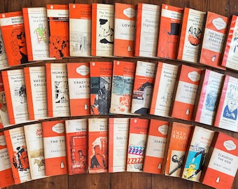 Vintage Penguin Books: Orange Spine Paperbacks, 1950s-70s