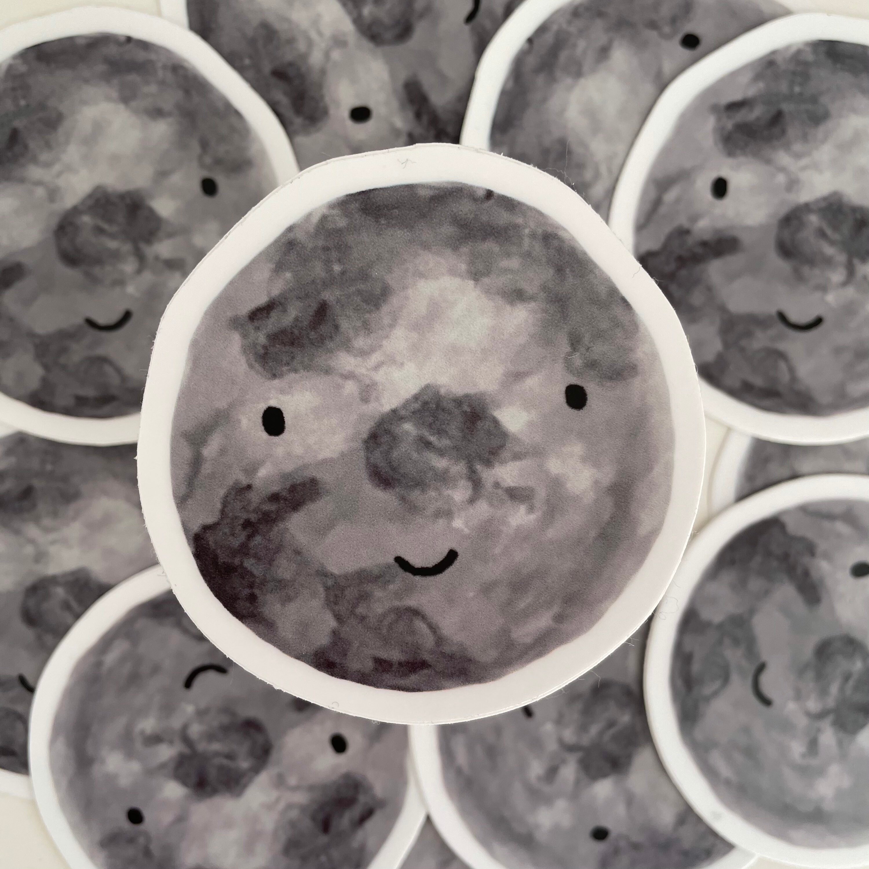 Full Moon Vinyl Sticker 75mm - Etsy