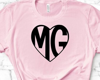 HEART Monogram SVG, Wedding Fonts Letters, Heart Monogram Font SVG, Valentines Cricut Monogram Fonts, Cricut Cut Files, Silhouette Cut Files