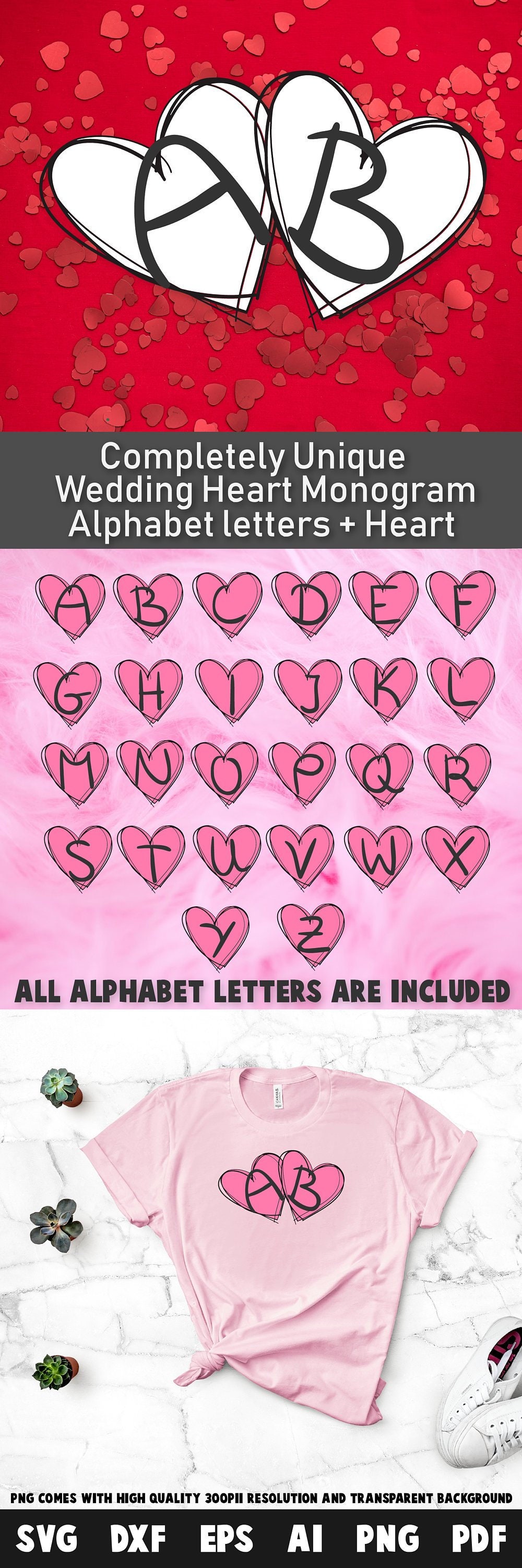 Download Heart Monogram Font Svg Free Svg Cut File