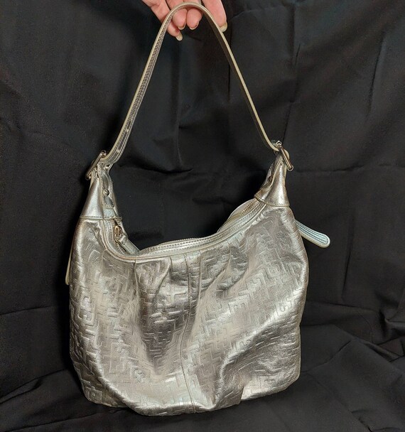 Buy Vintage Calvin Klein Slouchy Silver Leather Bag Online in India - Etsy