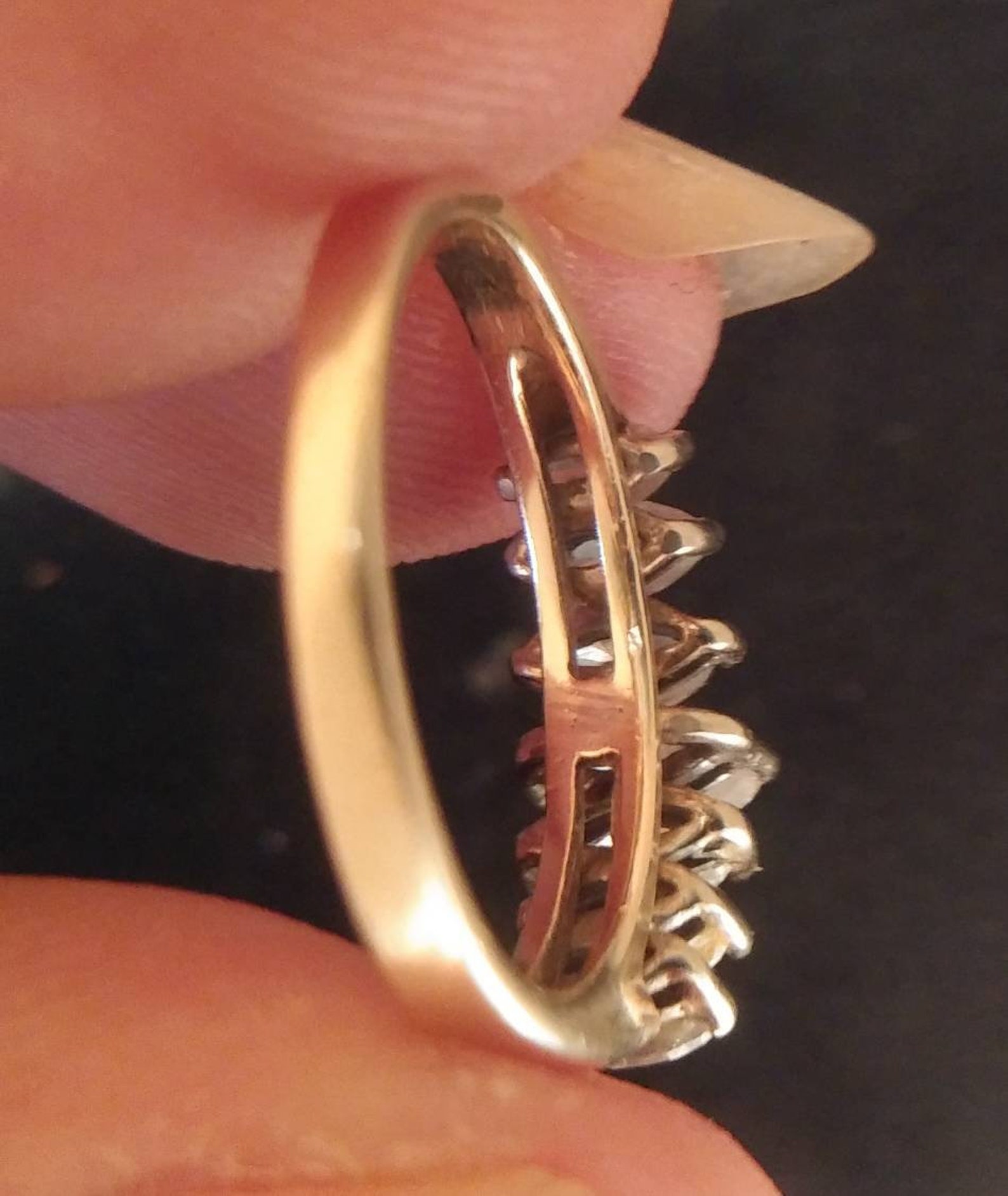 Three Piece Bridal Set Including Diamond Ring and 2 Bands | Etsy