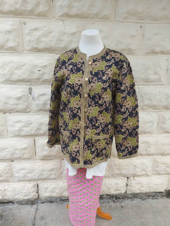 Vintage Pour Elle Reversable Asian Style Jacket, L
