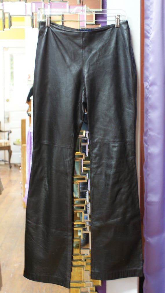 ann taylor leather pants