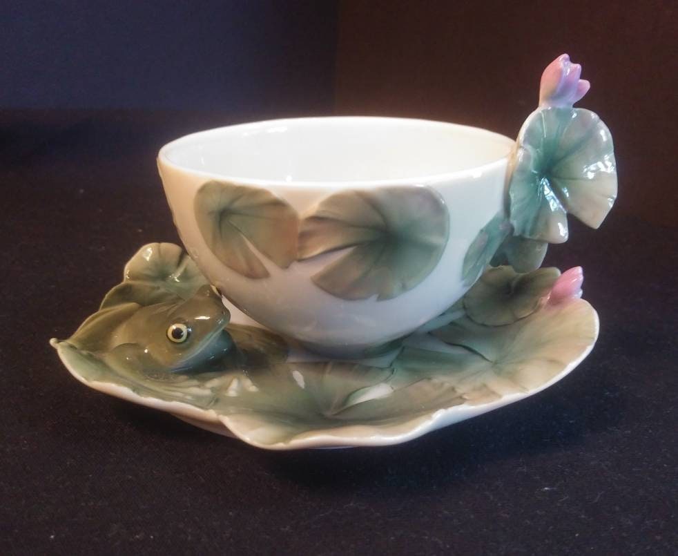 Franz Porcelain Lilypad Tea Cup and Saucer 