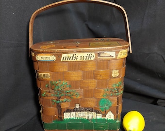 Vintage Basketville New Orleans Basket Purse