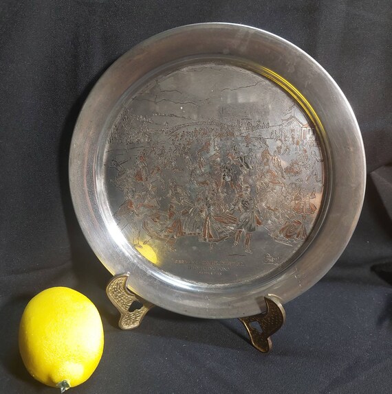 1973 Danbury Mint Sterling Silver Currier and Ives Collectible Etsy