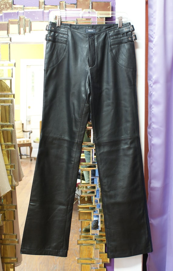 leather trousers size 4